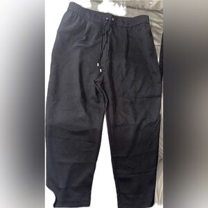 Zara Women's Black Drawstring Trousers